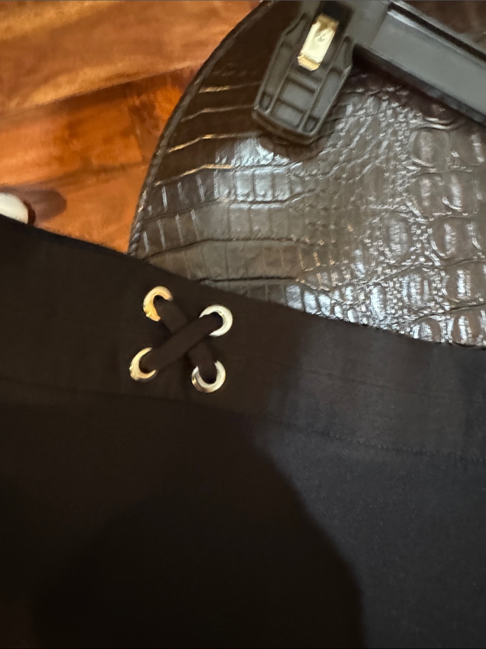 Classic Black Women's A-Line Skort - Picture 6 of 8